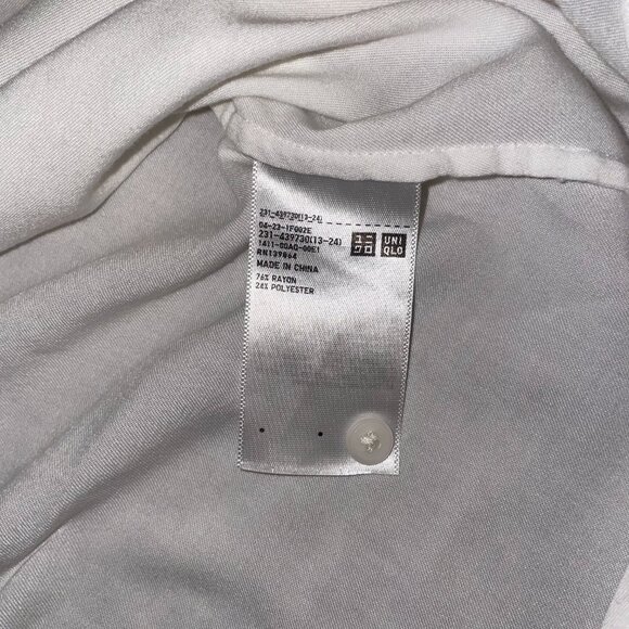 Uniqlo Rayon Long Sleeve Blouse - Size L - Picture 5 of 5